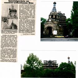 Turmgeruest russisch-orthodoxe Kirche Dresden 1995